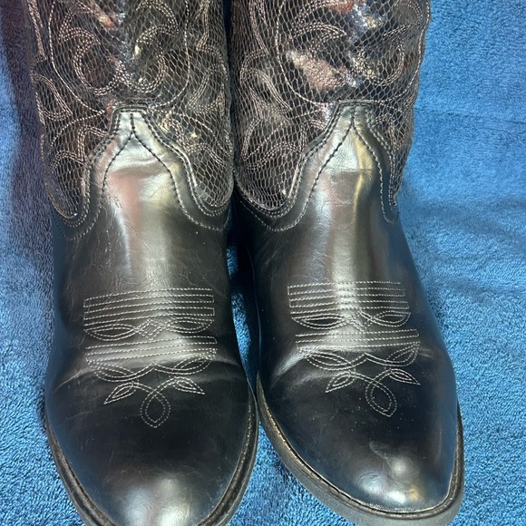 Rampage Black  Small Heeled Boots lot#435 - Picture 1 of 12